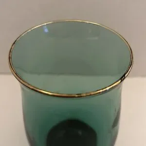 Libbey | Dining | Vintage Libbey Tulip Teardrop 2 Oz Green Glass ...